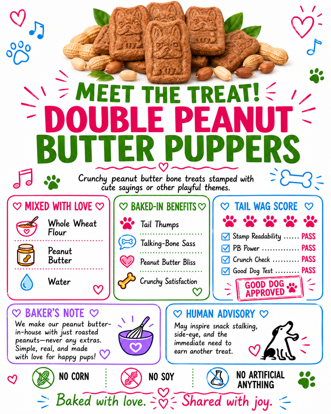 Double Peanut Butter Puppers